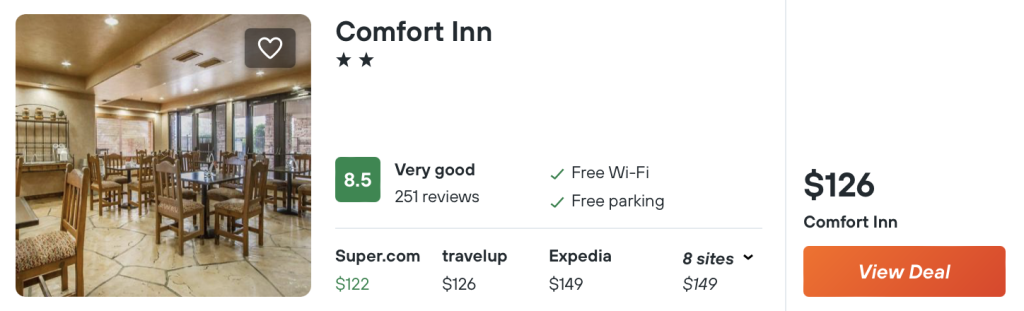 cheap hotel in Tucson