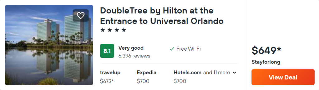 DoubleTree by Hilton at the Entrance to Universal Orlando