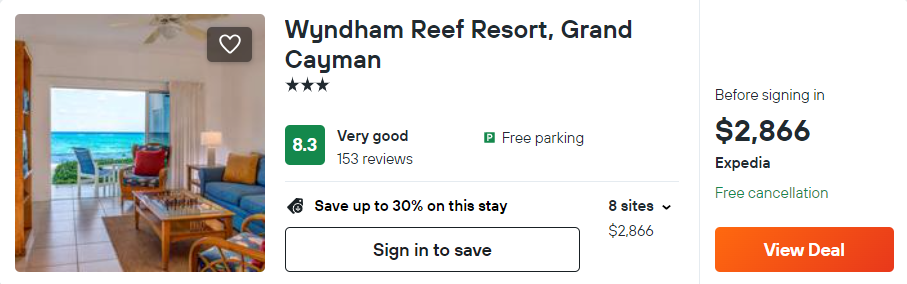 Wyndham Reef Resort, Grand Cayman