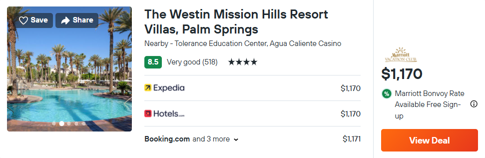 The Westin Mission Hills Resort Villas, Palm Springs